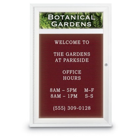 United Visual Products Indoor Enclosed Combo Board, 42"x32", Gold Frame/Blue & Pearl UVCB4232G-BLUE-PEARL